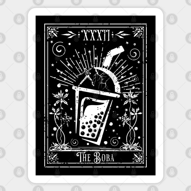 The Boba Tea Tarot Card Magnet by H. R. Sinclair